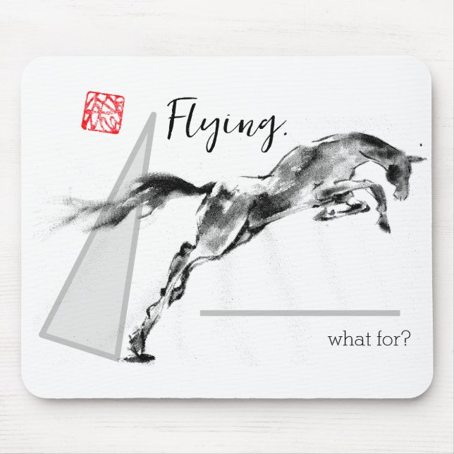 Jumping Horse    mouse pad   (Front)