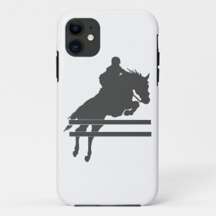 Jumping horse silhouette - Choose background color Case-Mate iPhone Case