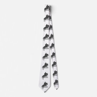 Jumping horse silhouette - Choose background colou Tie
