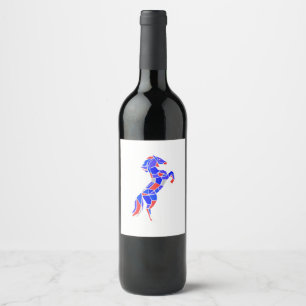 Jumping Horse Wine Label