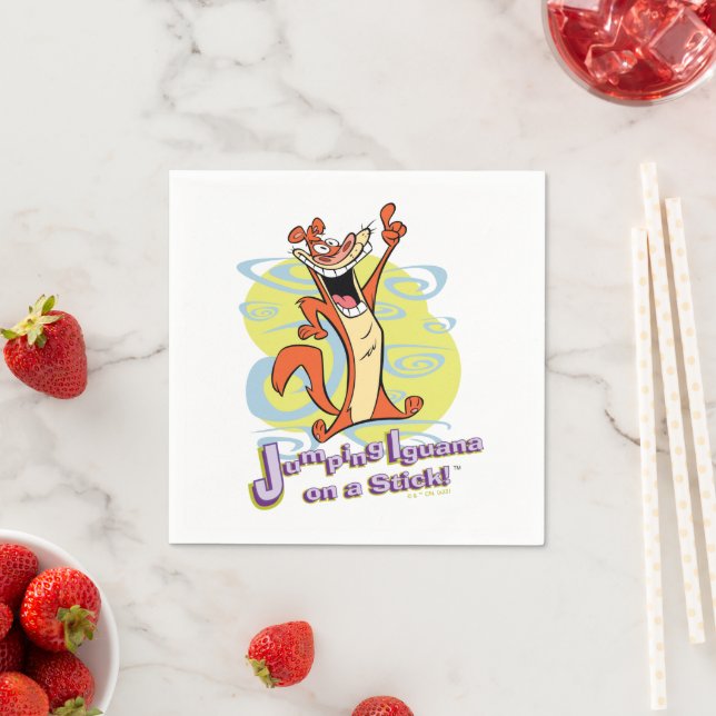 Jumping Igauna on a Stick!™ Napkin (Insitu)