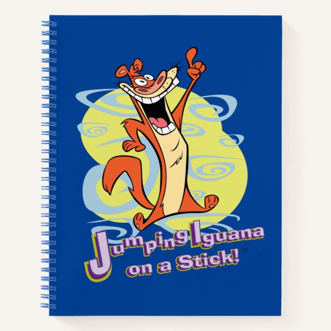Jumping Igauna on a Stick!™ Notebook (Front)