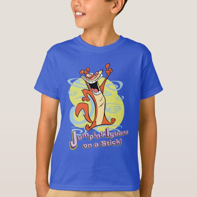 Jumping Igauna on a Stick!™ T-Shirt (Front)