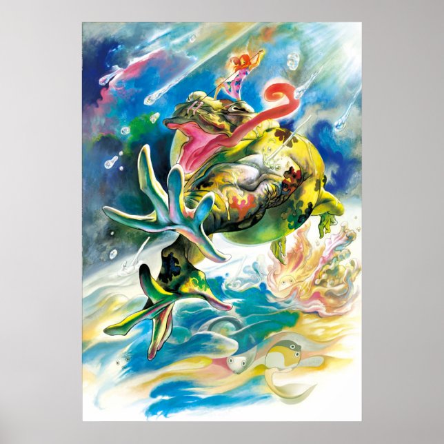 Jumping in the rainy day poster (Front)