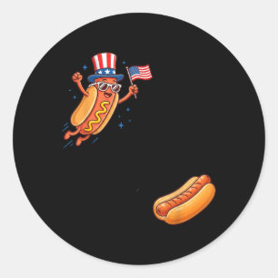 Jumping Into Bun Classic Round Sticker