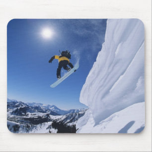 Jumping into Snake Creek Canyon from Clayton 2 Mouse Pad