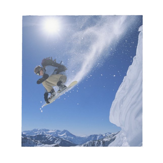 Jumping into Snake Creek Canyon from Clayton 3 Notepad (Front)