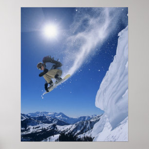 Jumping into Snake Creek Canyon from Clayton 3 Poster