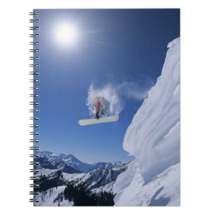 Jumping into Snake Creek Canyon from Clayton Spiral Notebook