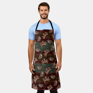 Jumping Jackalope Christmas Apron