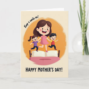 Jumping Joy Mothers Day Card