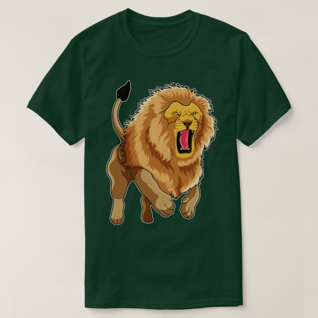 Jumping Lion T-Shirt (Design Front)