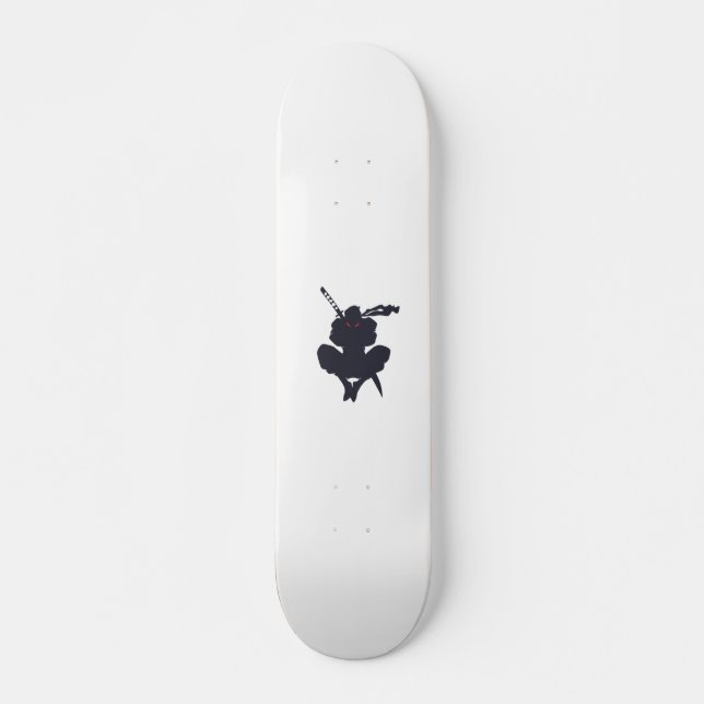 Jumping Ninja silhouette - Choose background color Skateboard (Front)