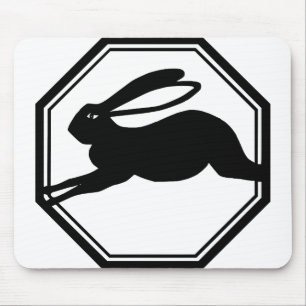 Jumping Rabbit Mouse Pad