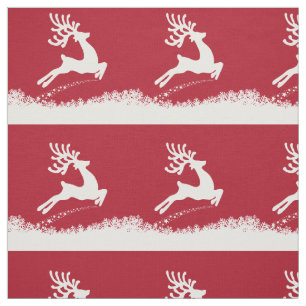 Jumping Reindeer custom fabric