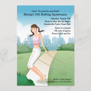 Jumping Rope Invitation