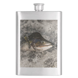 Jumping Salmon Hip Flask