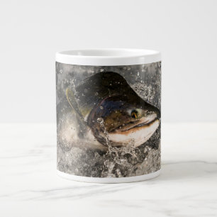 Jumping Salmon Large Coffee Mug