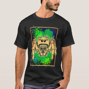 Jumping Spider Animal Colorful T-Shirt