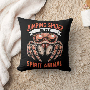 Jumping Spider Art for Men Women Kids, Cute  Gift Cushion