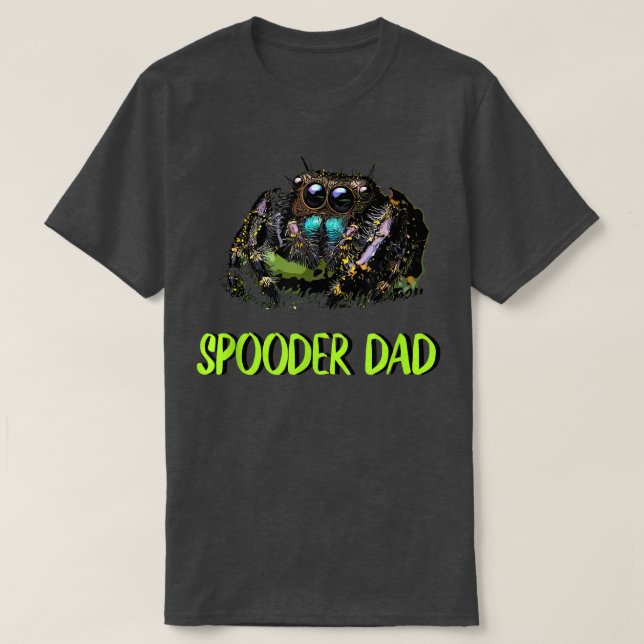 Jumping Spider Dad, Spooder Dad, Fathers Day Mens  T-Shirt (Design Front)