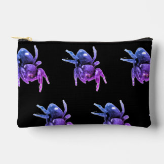 Jumping Spider Purple and Black Tote Accessory Pouch
