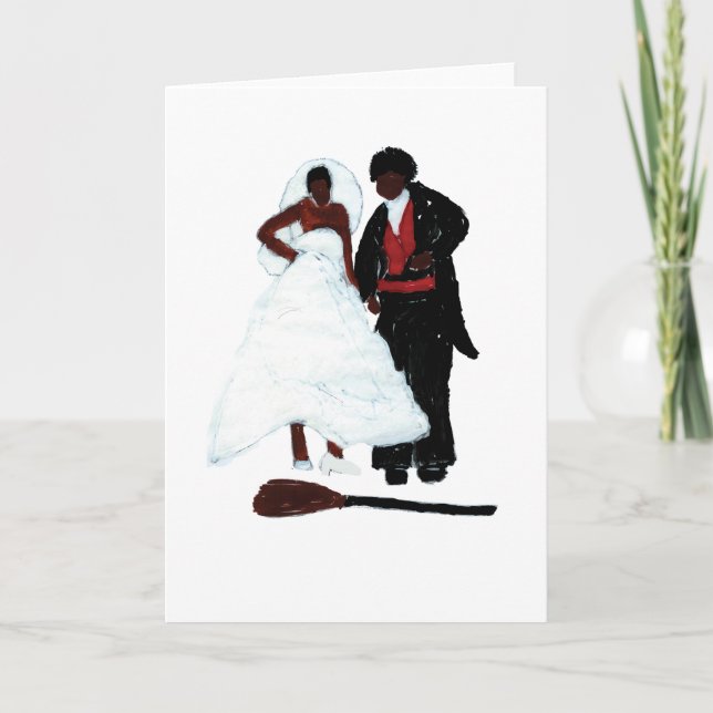 Jumping the Broom Card (Front)