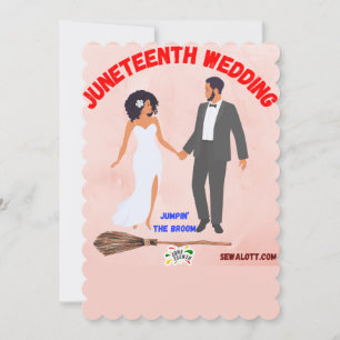 Jumping the broom card