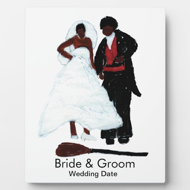 Jumping the Broom Plaque (Front)