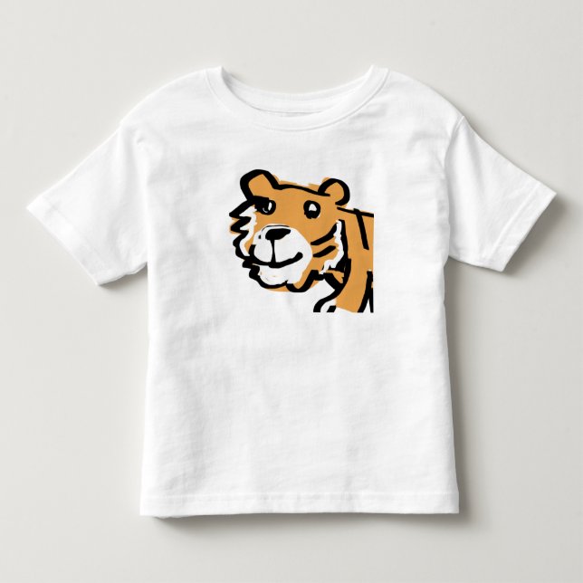 Jumping Tiger  Toddler T-Shirt (Front)