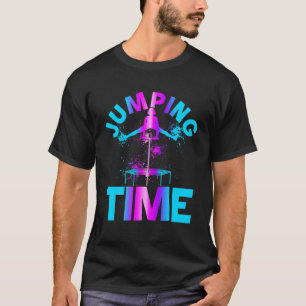 Jumping Time Trampoline Jumping Endurance Sports F T-Shirt