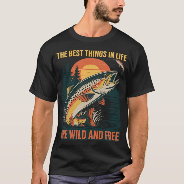 Jumping Trout T-Shirt (Front)