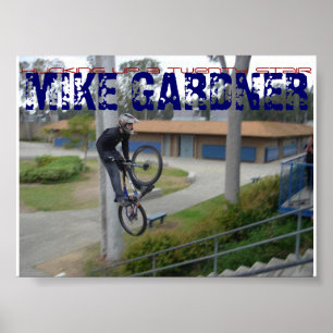 jumping up twenty stairs poster