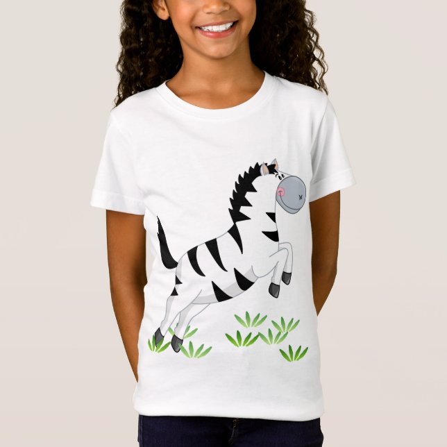 Jumping zebra T-Shirt (Front)