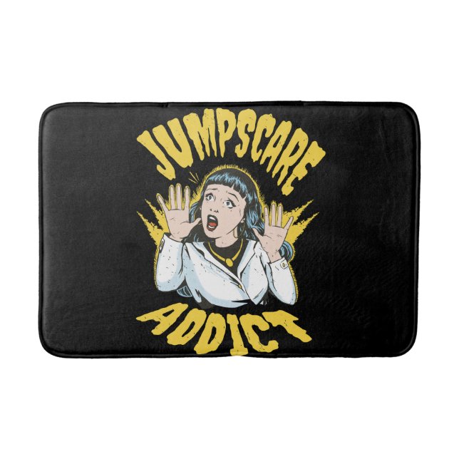Jumpscare Addict Bath Mat (Front)