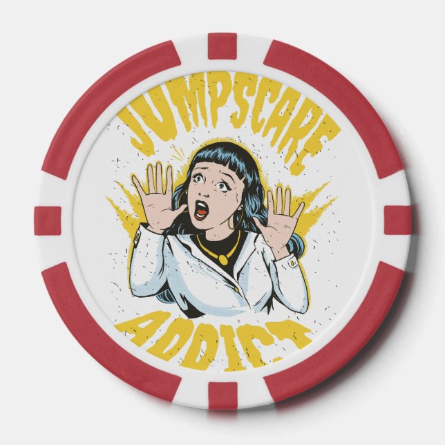Jumpscare Addict Poker Chips (Front)