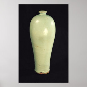 Jun 'Meiping' vase with a blue-green glaze Poster