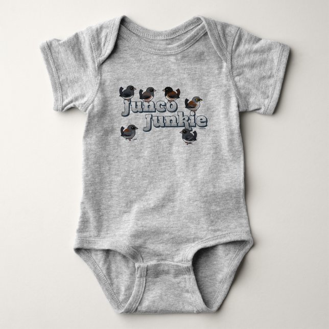 Junco Junkie Baby Bodysuit (Front)