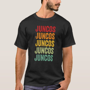 Juncos County Puerto Rico Rainbow Text T-Shirt