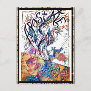 Junction Card No 14. Apostate Colourful Drawing