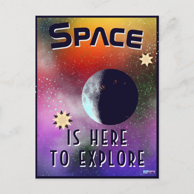 Junction Card No 53 Space is here to explore it (Front)