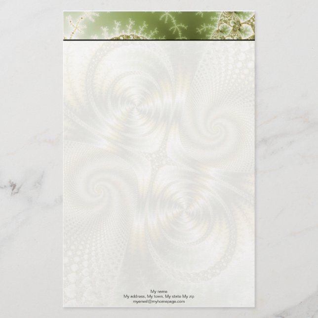 Junction - Mandelbrot Art Stationery (Front)