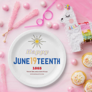 June19teenth Paper Plate
