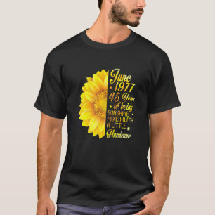 June 1977 Sunflower 45 Years Being Sunshine Mixed T-Shirt
