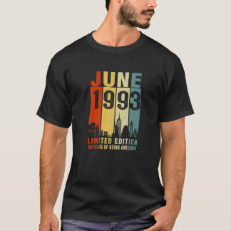June 1993 30 Years Of Being Awesome Vintage T-Shirt