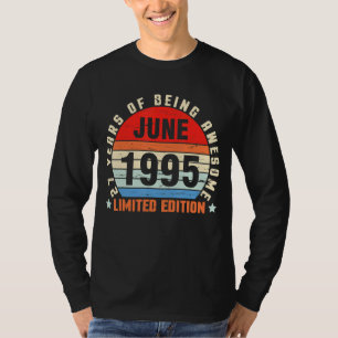 June 1995 Birthday 27 Years Of Being Awesome T-Shirt