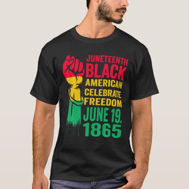 June 19 Junenth 1865 Celebration Free-Ish Pride Fr T-Shirt (Front)