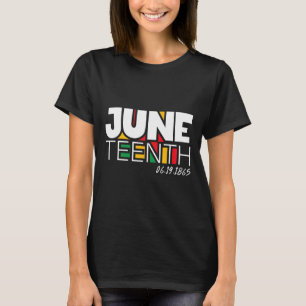 June 19th 1865 Proud Black Freedom Day  T-Shirt