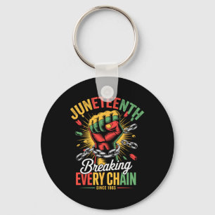 June 19th Celebration For Women Men Juneteenth 186 Key Ring