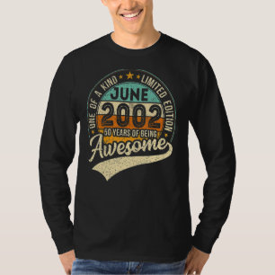 June 2002 20th Birthday 20 Years Of Being Awesome T-Shirt